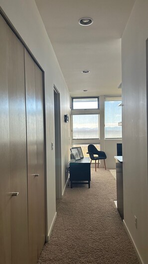 Interior - Modern private ocean-view 2-bedroom mother-in-law with hot tub, walk to beaches. (Seattle)