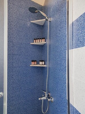 Regadera y shampoo 