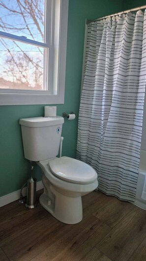 Hair dryer, towels, soap, toilet paper - Coastal Apartment Retreat with Partial Ocean Views (Rockport)