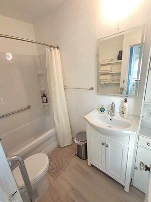 Hair dryer, towels