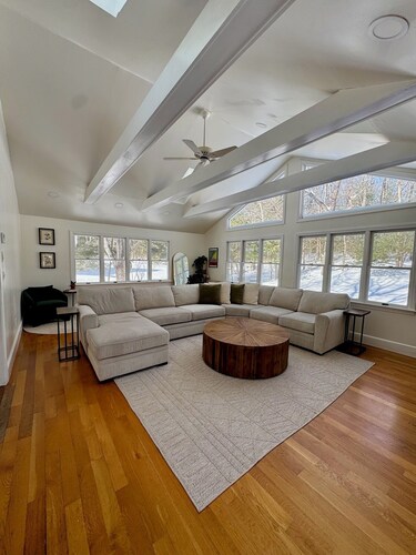 Spacious 3 Bedroom Retreat – 18 Min to Gillette Stadium w/ Patio, Deck & Sunroom
