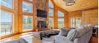 Grand Log Cabin • Sleeps 16+ • Game Room • Elk MTN • Outdoor Games • Grand room