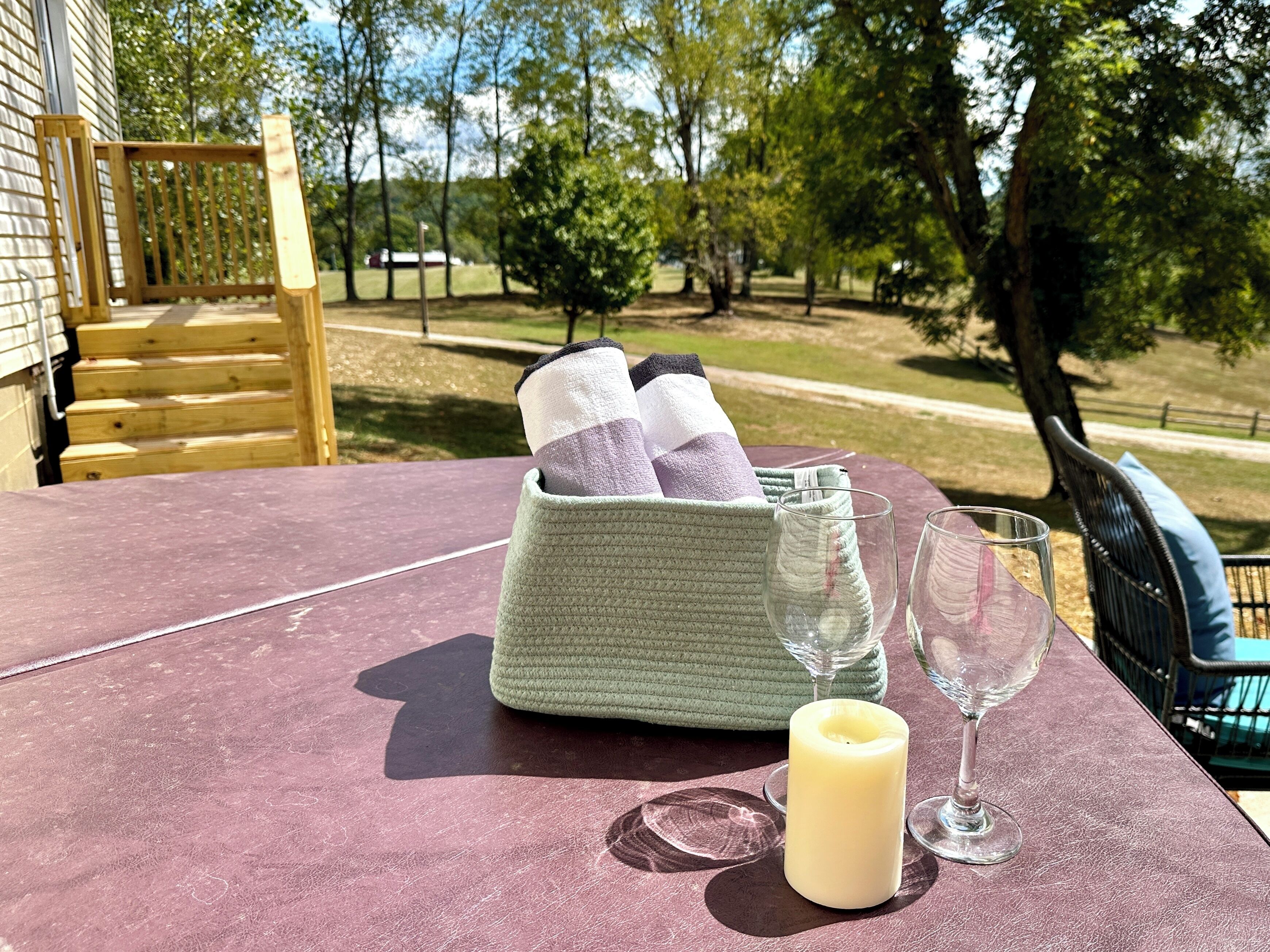 屋外ダイニングエリア