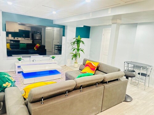 Modern Private Suite with 100 inch TV Quiet Oshawa