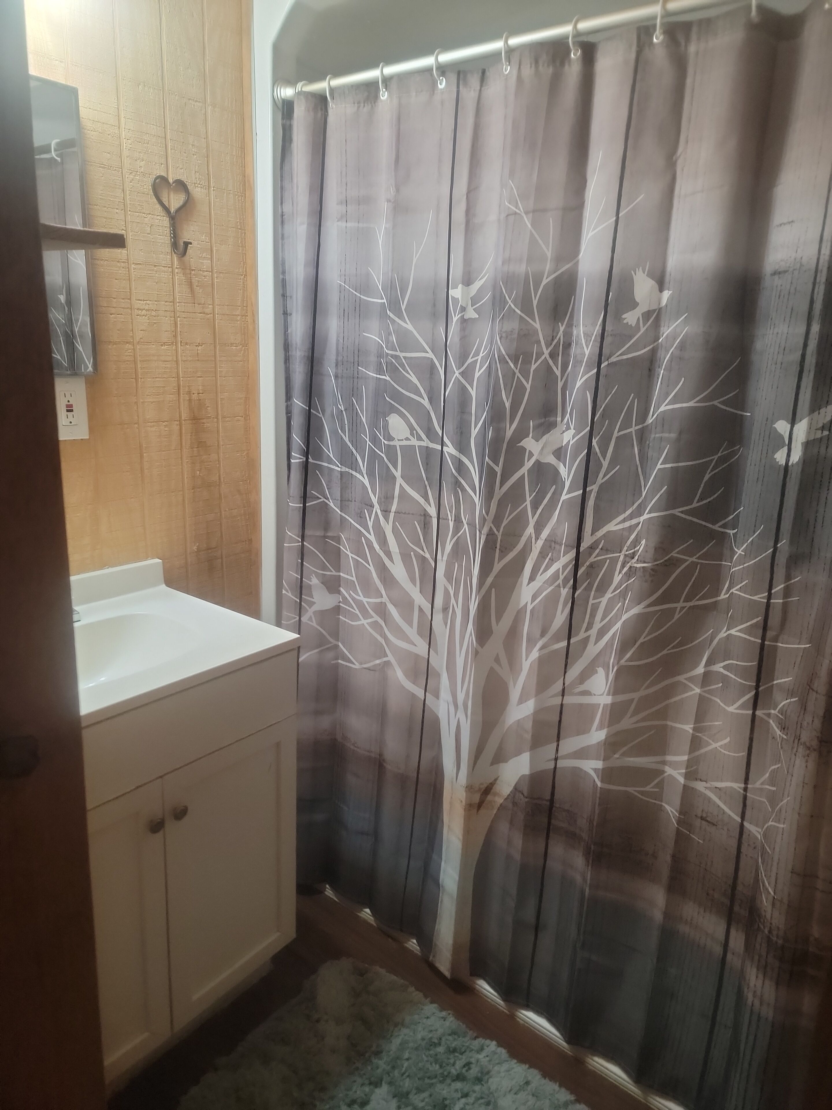 Sèche-cheveux, serviettes fournies, savon, papier toilette