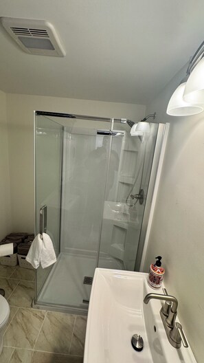 Towels, soap, toilet paper