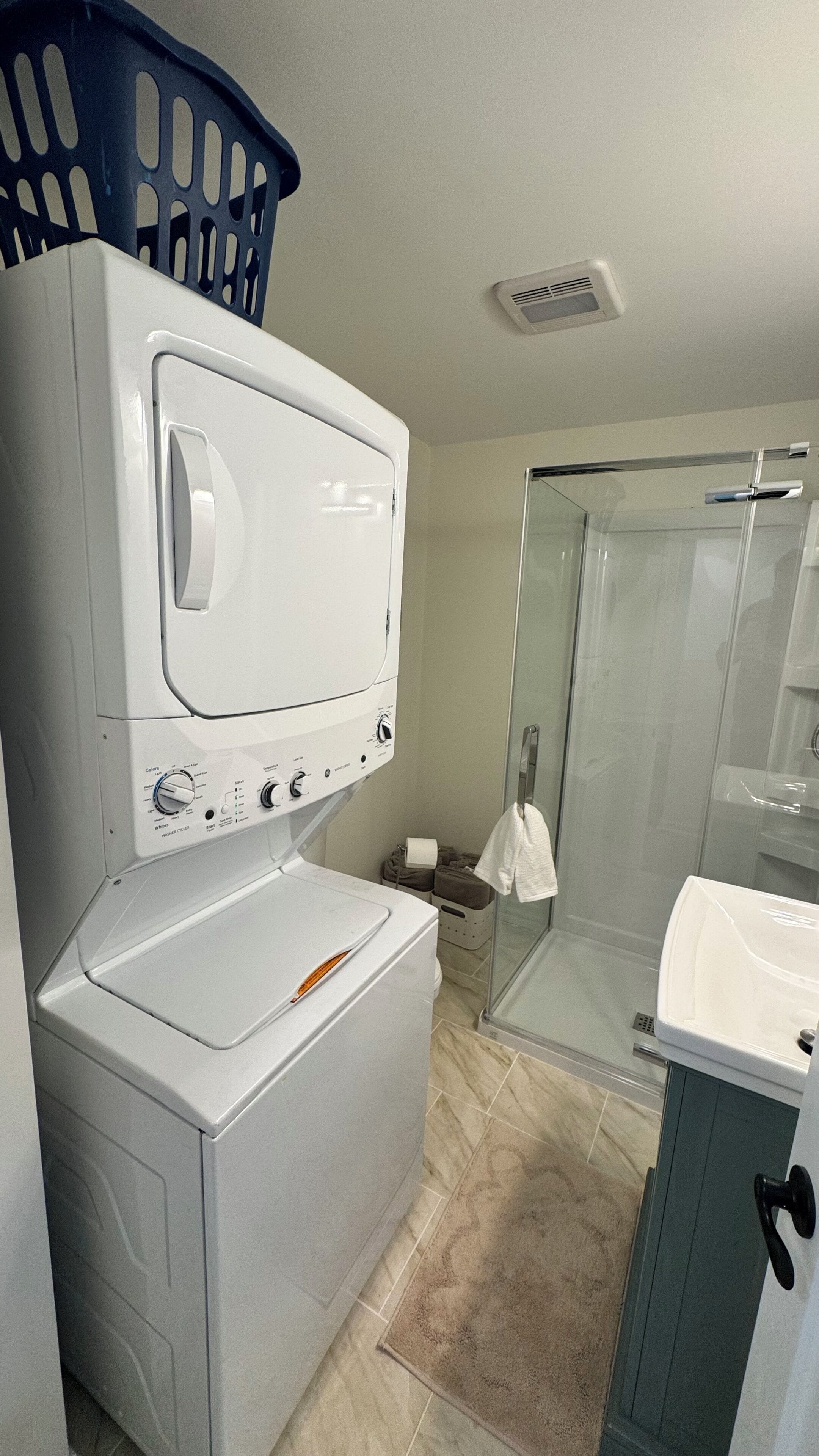 Towels, soap, toilet paper