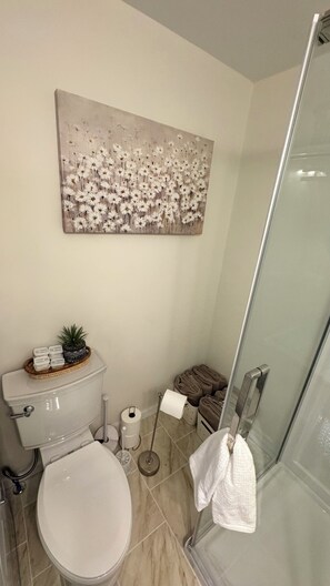 Towels, soap, toilet paper