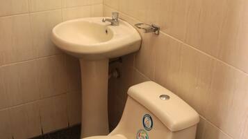 Comfort Room | Bathroom | Shower, towels, soap, toilet paper