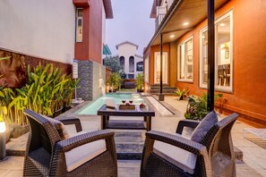 Outdoor pool - ELIVAAS 3 BHK Aamy Villa with Pvt Pool (Mawal)
