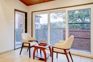 Villa, Garden View | Interior - ELIVAAS 3 BHK Aamy Villa with Pvt Pool (Mawal)
