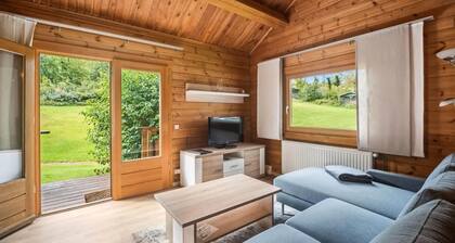 Finnische Blockhausstilhauser im Harz