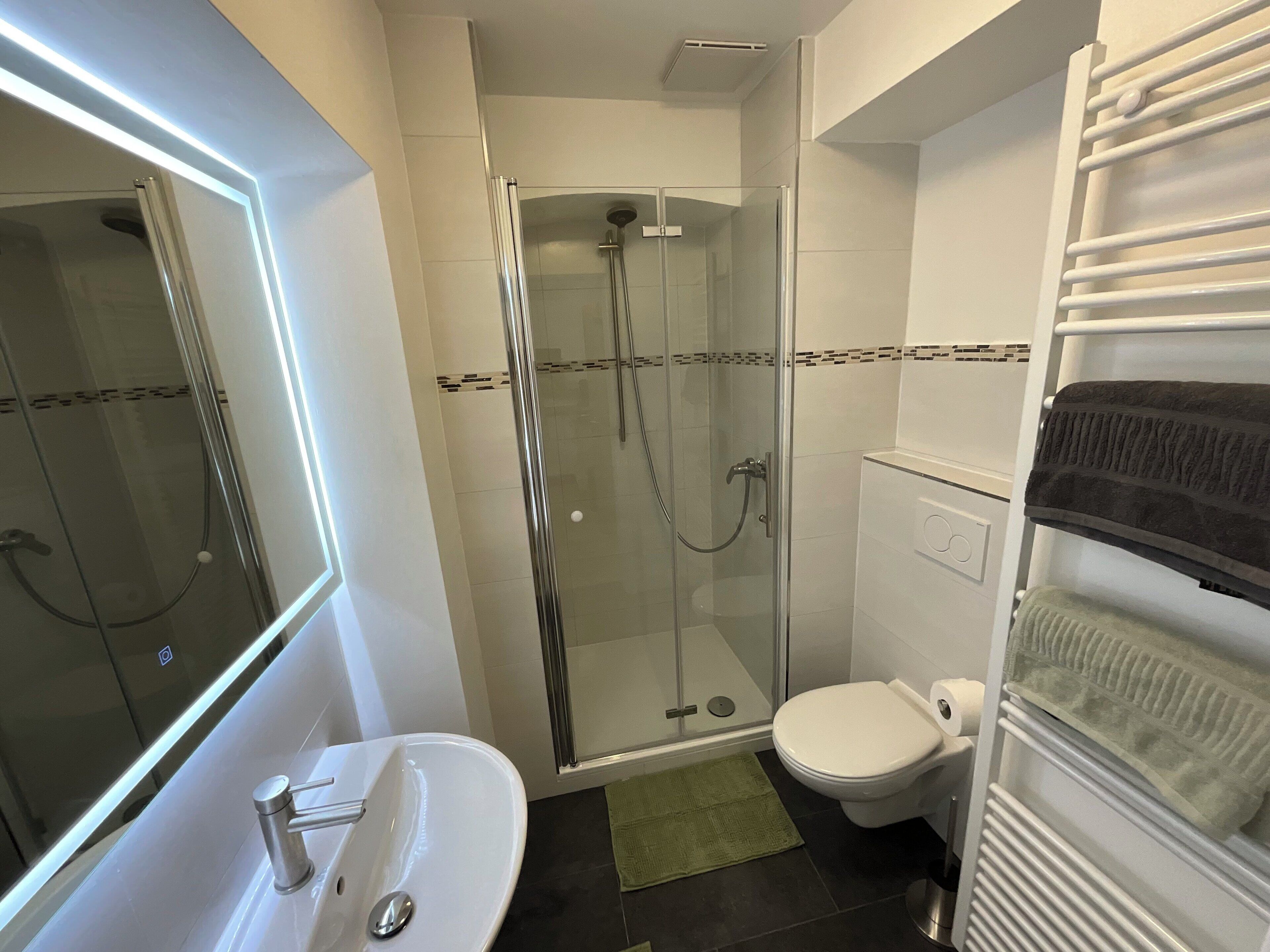 Dusche, Handtücher