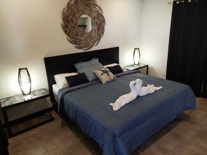 2 bedrooms, iron/ironing board, Internet, bed sheets - Modern, Deluxe,  Ocean View Guest House with  Pool (Playas Del Coco)