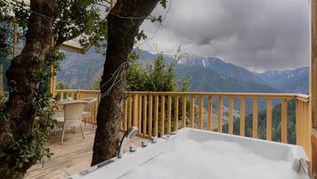 Premium Tent, Mountain View | Bathroom | Shower, soap, shampoo, toilet paper