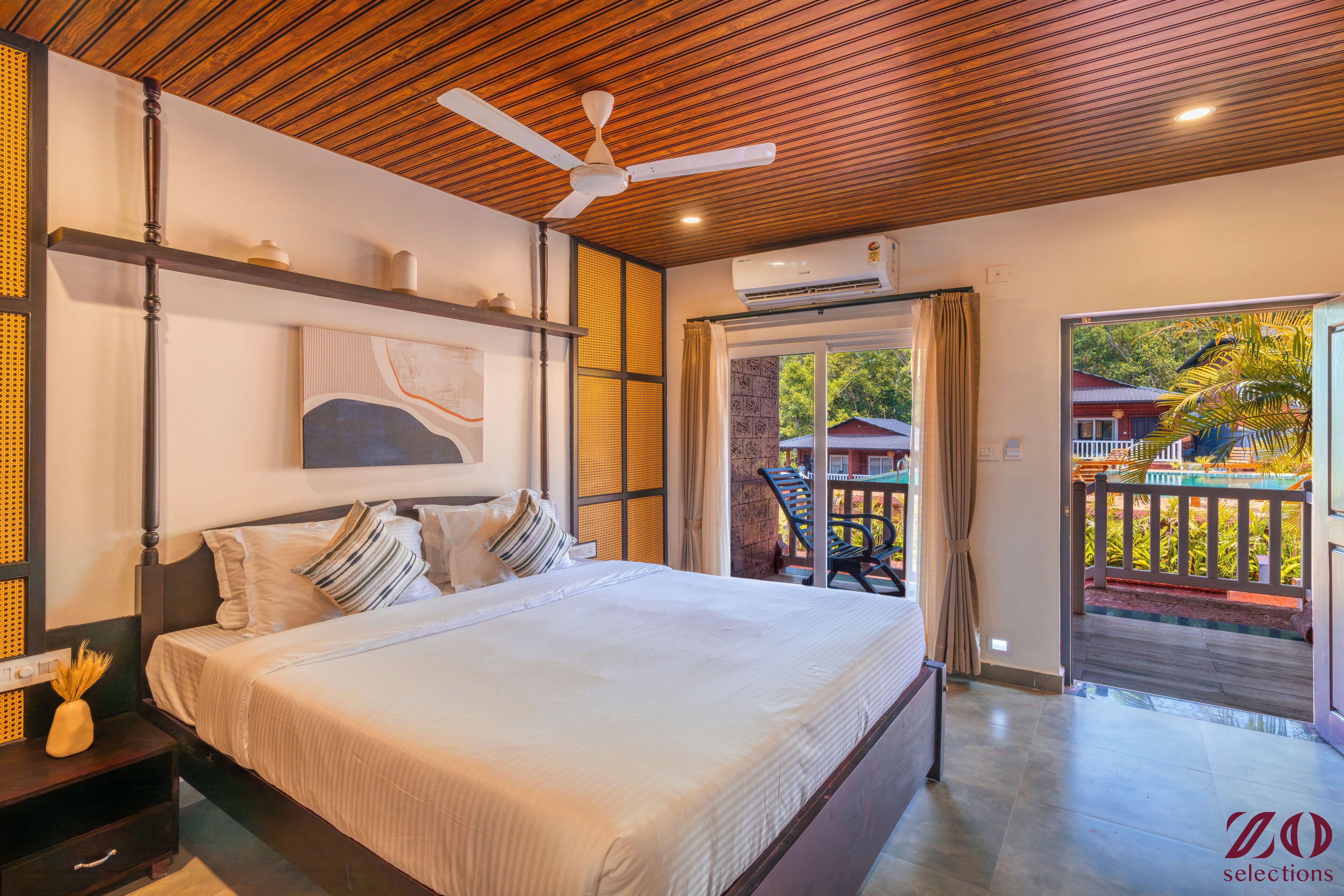 Deluxe Cottage, Balcony, Pool View