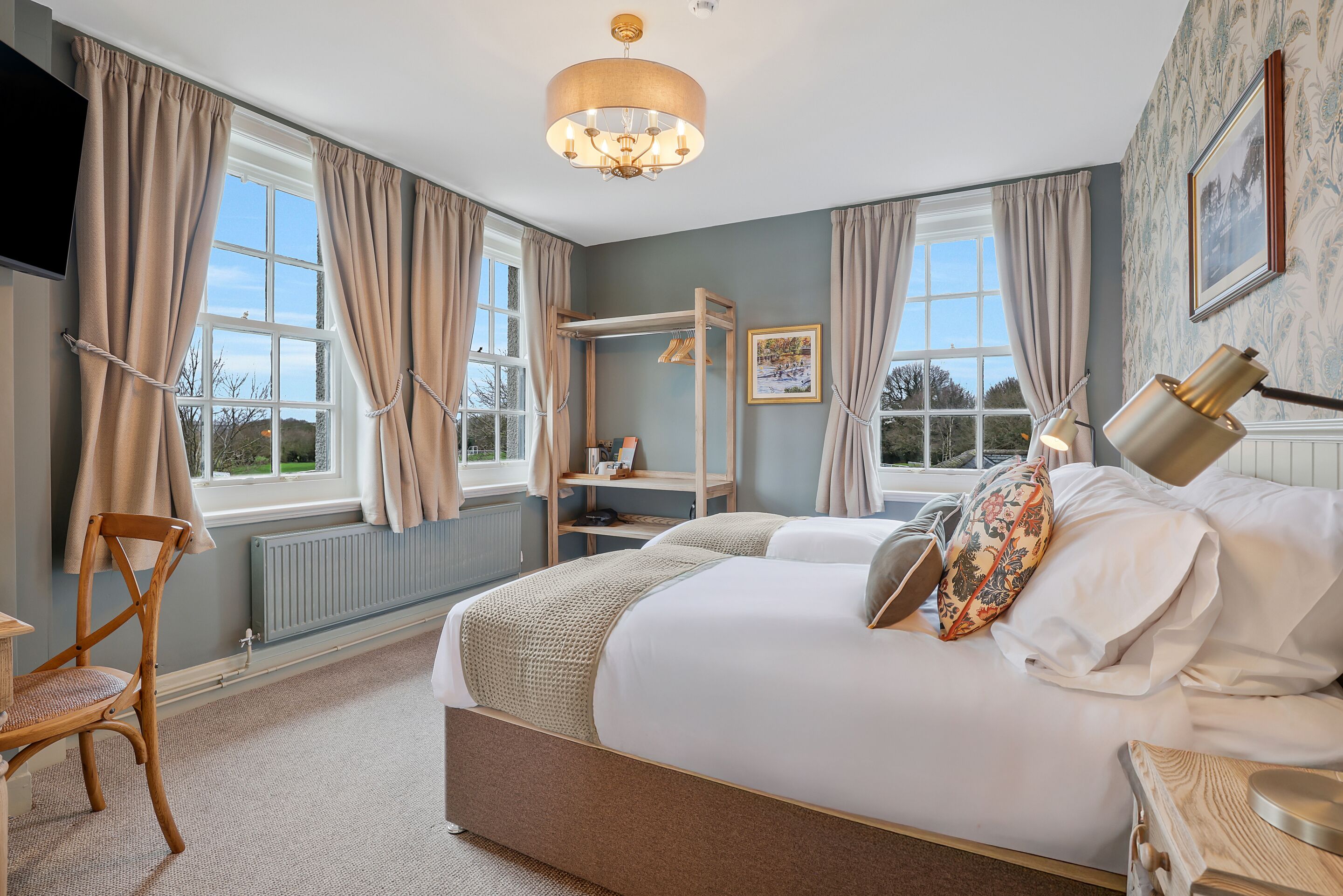 Camera con letto matrimoniale o 2 letti singoli, bagno in camera