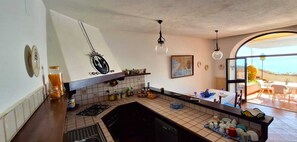 Private kitchen - Les Paons - villa Positano center - terrace -parking (Positano)