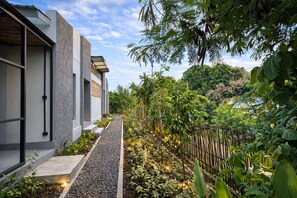 Familienvilla, 2 Schlafzimmer, Gartenblick | Unterkunftsgelände