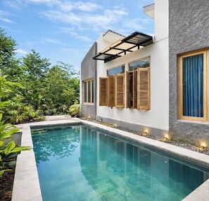 Familienvilla, 2 Schlafzimmer, Gartenblick | Pool | Außenpool