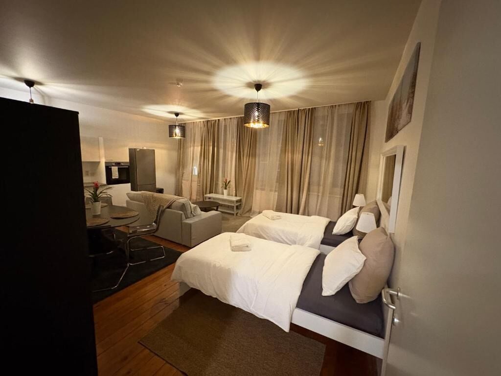 Appartement, patio | Een strijkplank/strijkijzer, gratis wifi, beddengoed