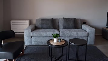 Luxury Duplex, Balcony, Lake View | Living area