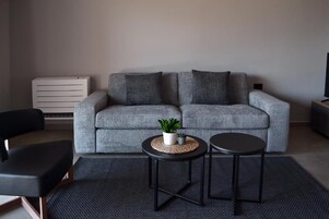 Luxury Duplex, Balcony, Lake View | Living area