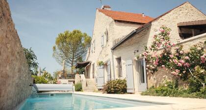Villa de luxe La Jonchère, Piscine vue sur les vignes Beaune