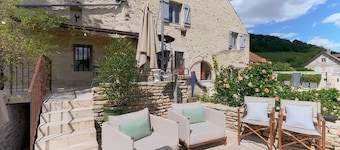Villa de luxe La Jonchère, Piscine vue sur les vignes Beaune