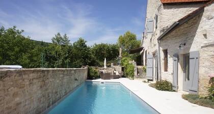 Villa de luxe La Jonchère, Piscine vue sur les vignes Beaune