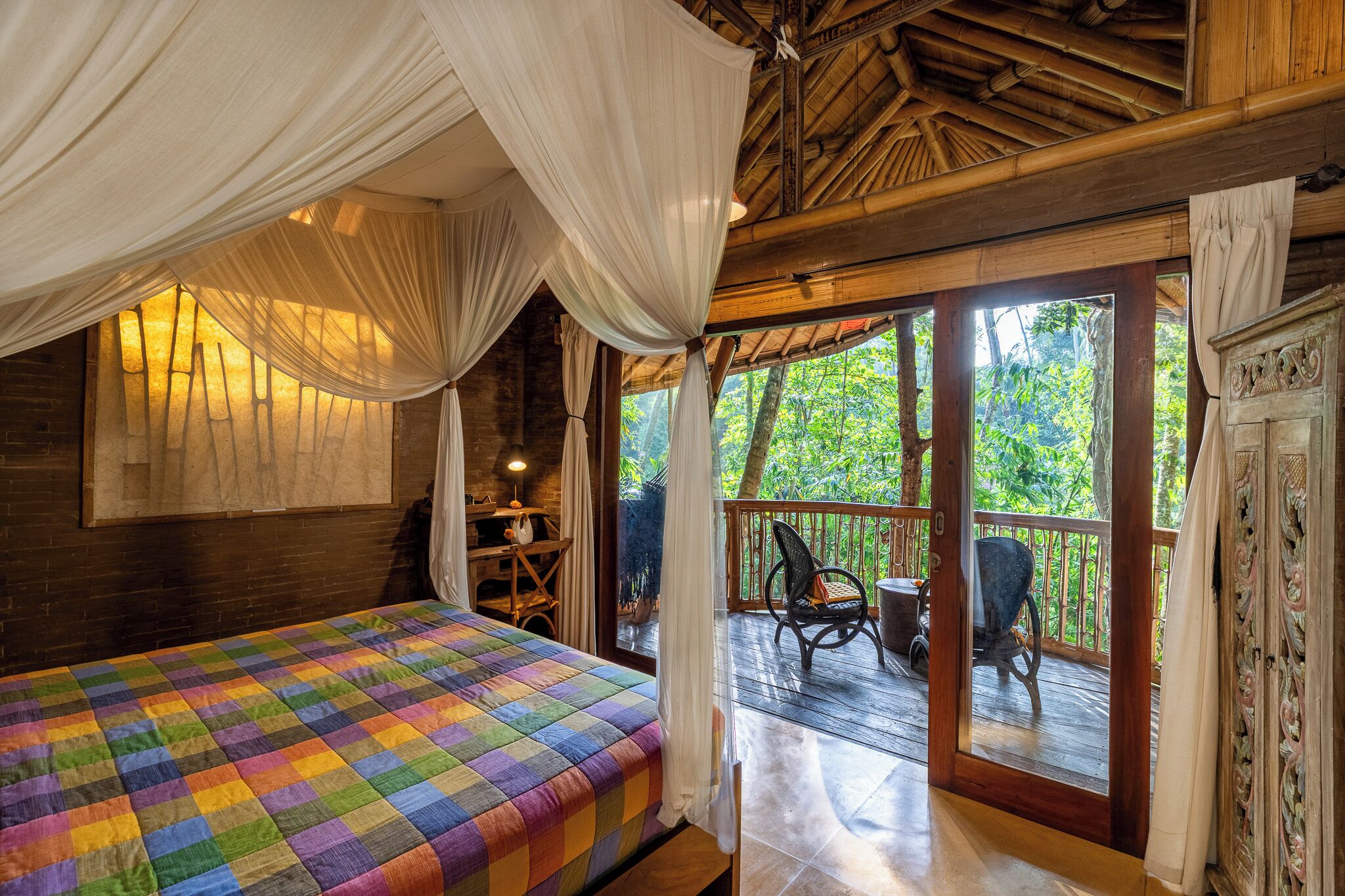Cabana luxo, sacada, vista para o rio | Individualmente decorados, individualmente mobiliados, escrivaninha