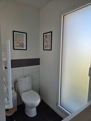 Serviettes fournies, savon, papier toilette