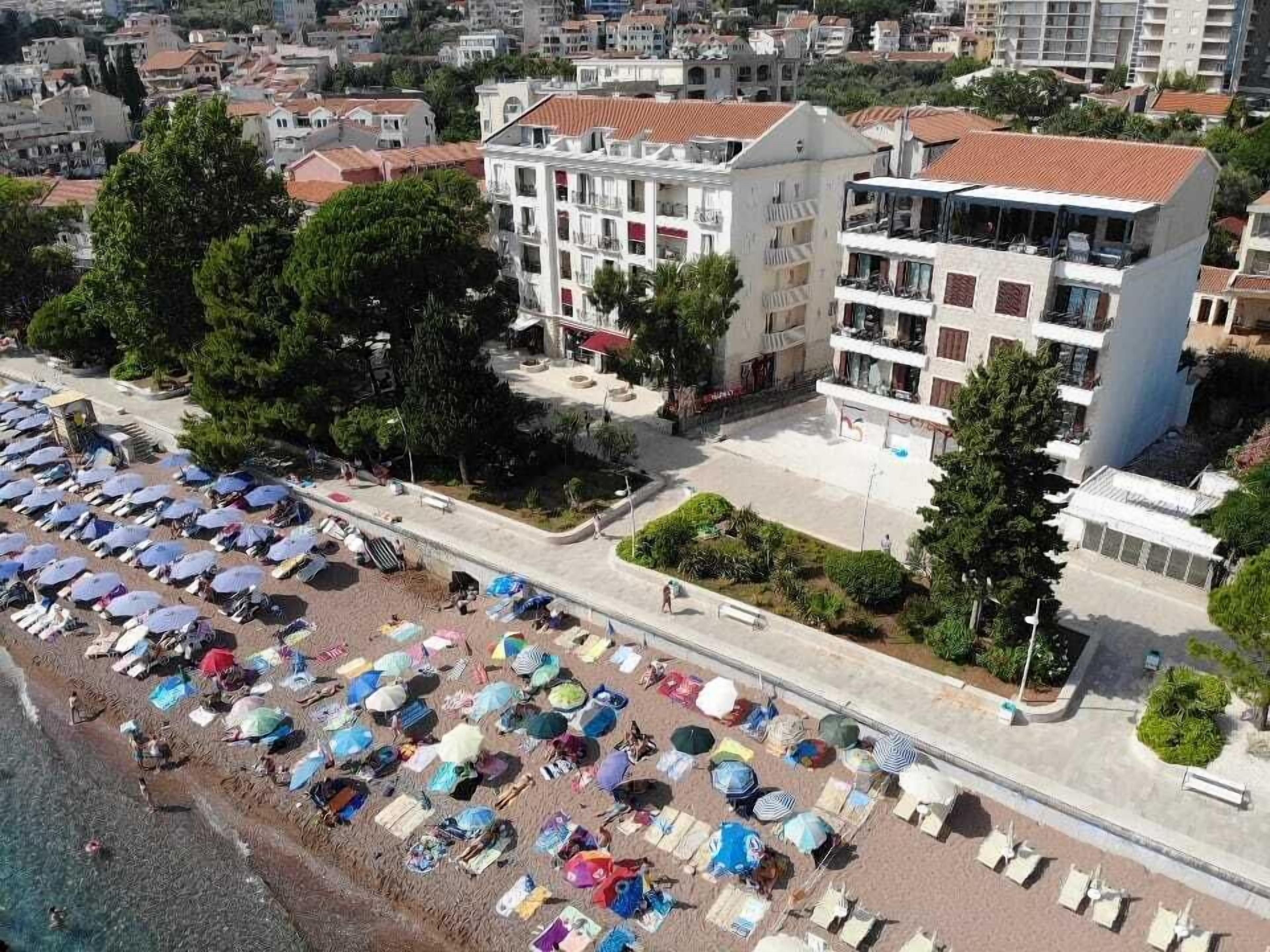 On the beach, white sand