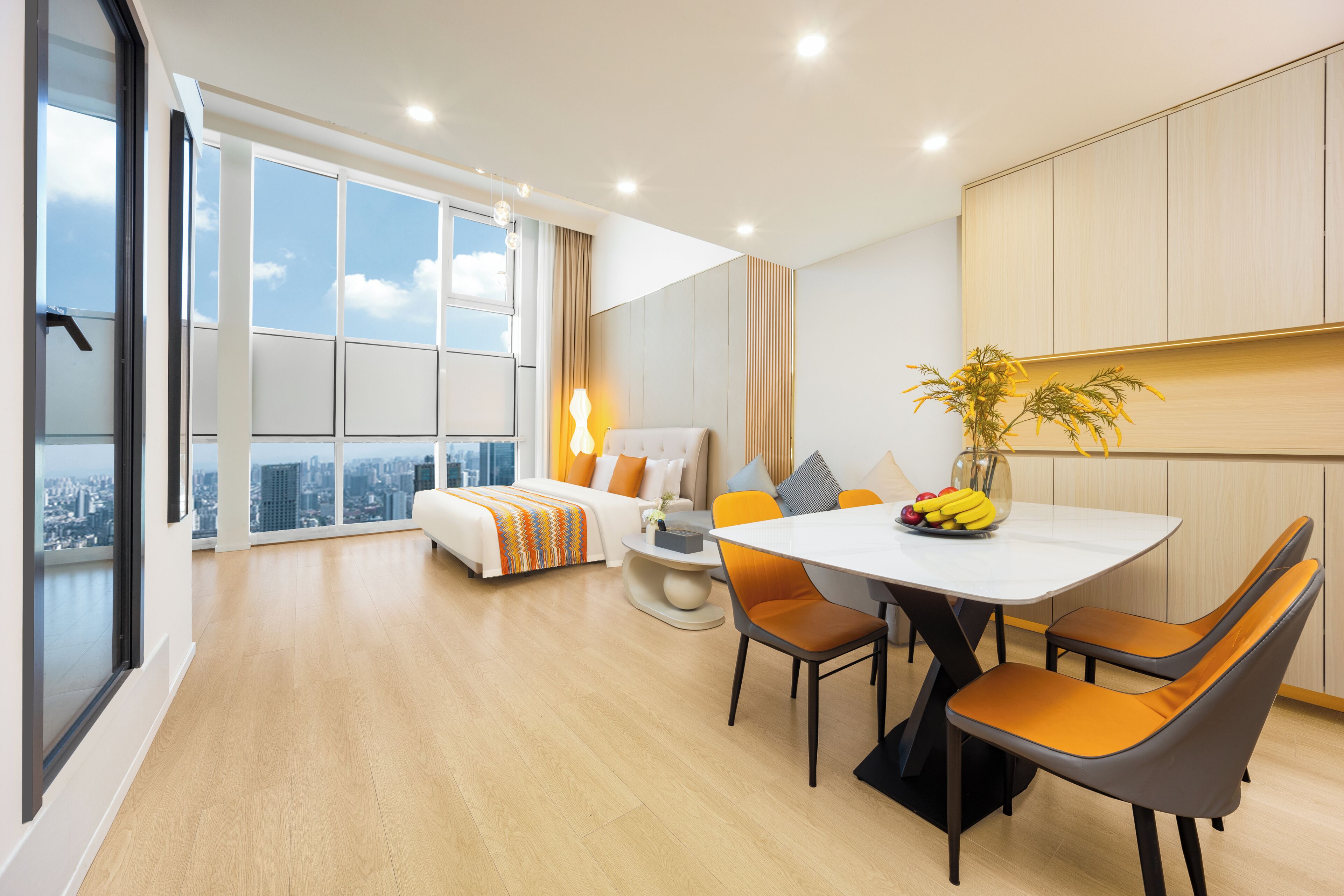 Chambre Confort avec lits jumeaux, vue sur la ville | Vue de la chambre