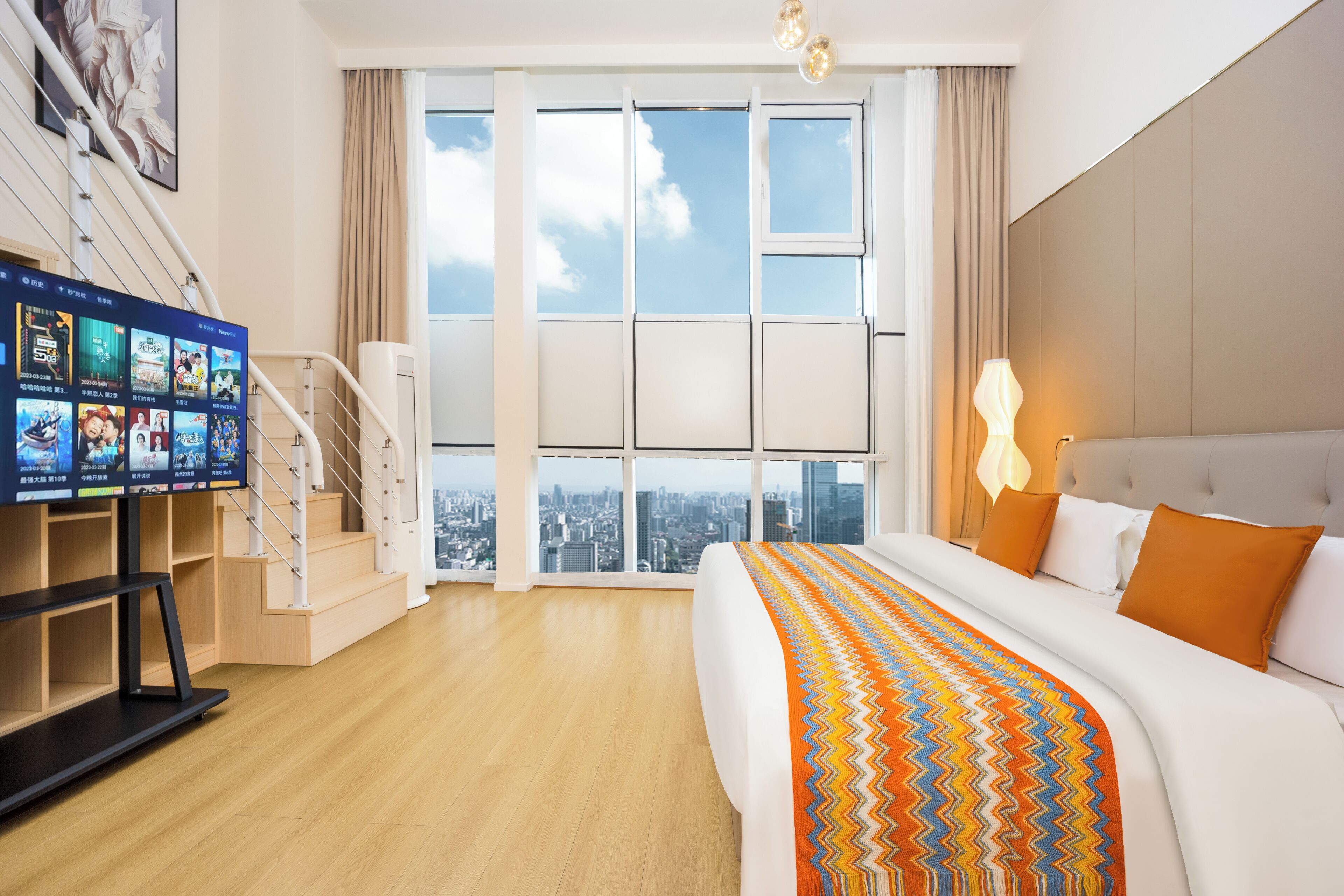 舒适双床房, 城市景观 | 客房景观