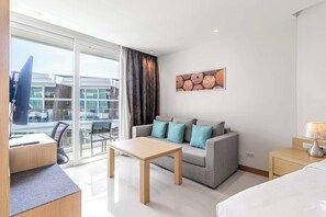 Living area - Beachfront Stay Walk to Beach • Gym • Pool C273 (Rawai)