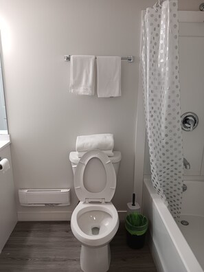 Hair dryer, towels, soap, toilet paper - Pharezy Luxe
Modern 1-Bedroom. Perfect for you. (Regina)