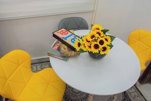 Comfort Apartment, Balcony, City View | Dining - Nouveau Apartment (Abuja)