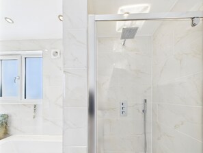 Shower - The Luxury Beach Stay with Hot Tub, Burry Port (Burry Port)