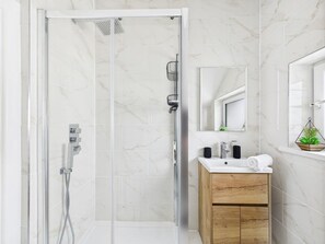 Shower - The Luxury Beach Stay with Hot Tub, Burry Port (Burry Port)