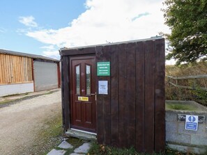 Exterior detail - Wood Peckers Shepherds hut, Burniston (Scarborough)