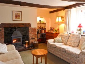Fireplace - Coles Cottage: Family Retreat in Holsworthy (Holsworthy)