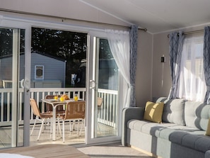 Living area - Caravan C31 at Landscove Holiday Park, Brixham (Brixham)