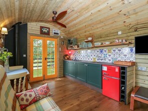 Fireplace - Shepherd's Hut, Congresbury (Bristol)
