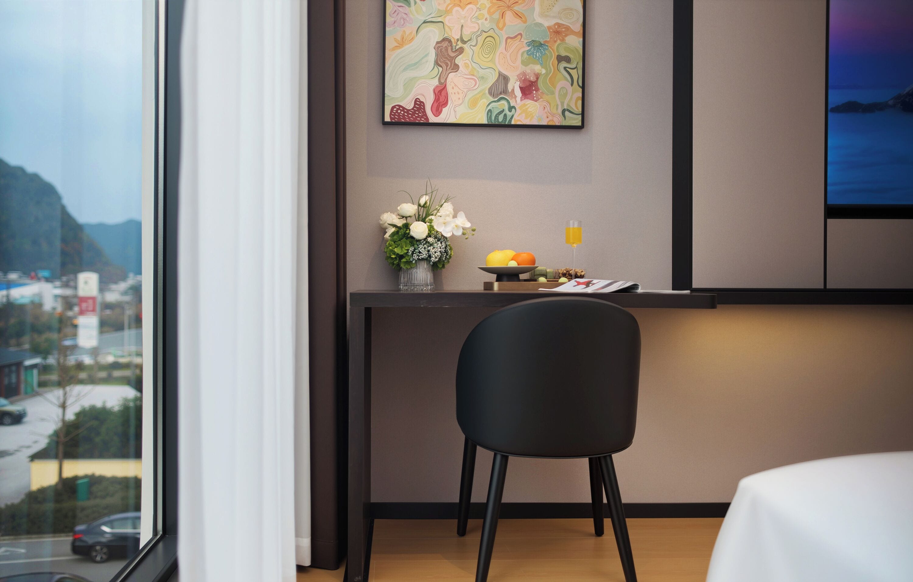 Quarto casal ou duplo luxo, vista para o lago | Parte interna