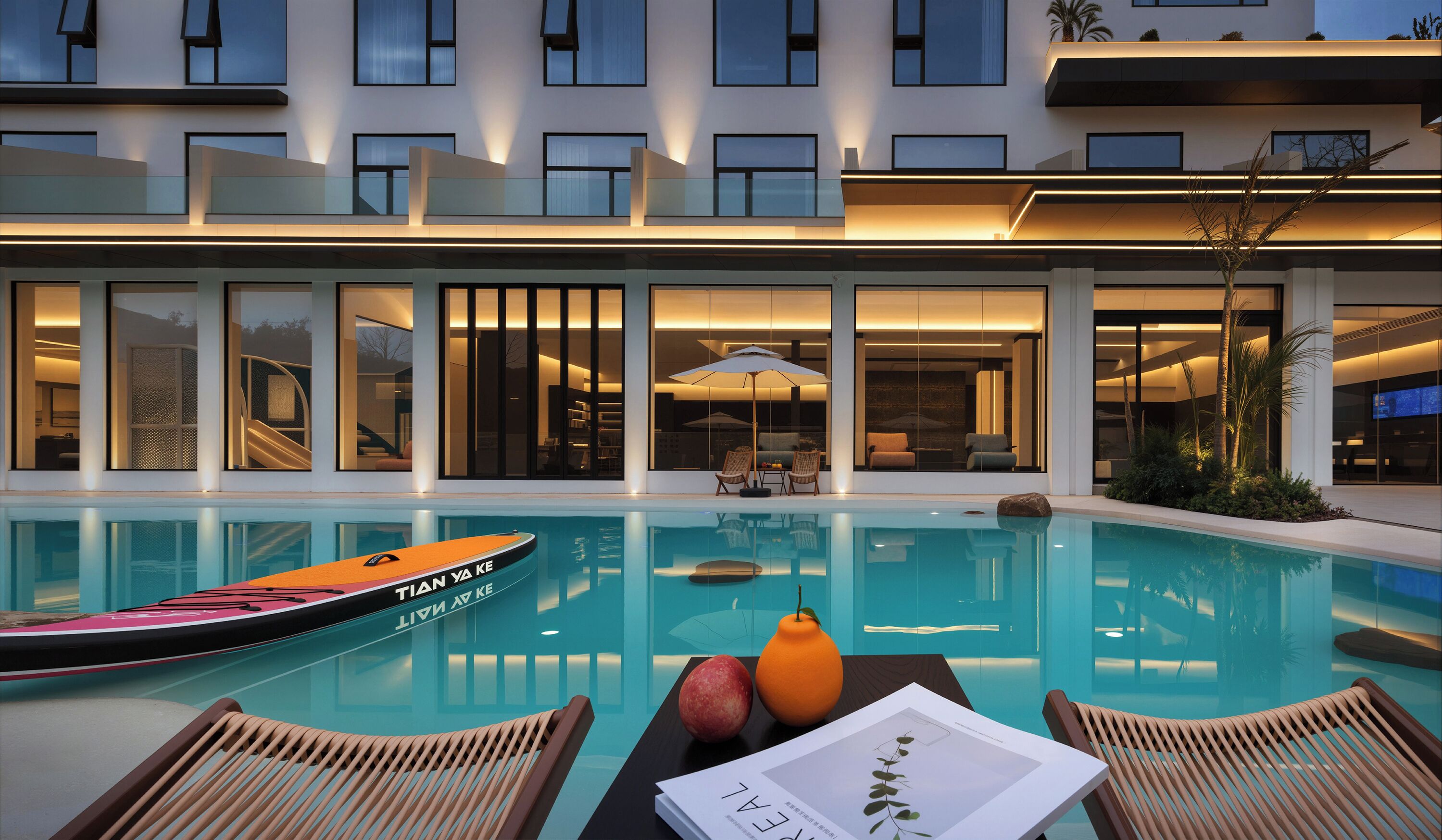 Outdoor pool, open 10:00 AM to 10:00 PM, sun loungers