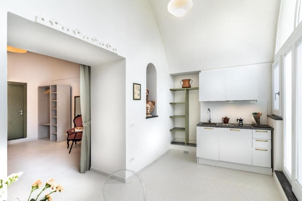 Deluxe-Apartment, Terrasse, Gartenblick | Innenbereich