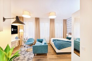 Comfort-Apartment, Nichtraucher, Küche | Allergikerbettwaren, Zimmersafe, Verdunkelungsvorhänge