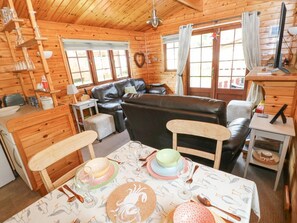 Living area - Touchwood Lodge, Pembrokeshire (Stepaside)