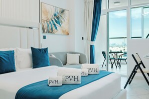 Exclusive Studio, 1 Queen Bed, Private Pool, City View | View from room - PVH - Opalz By Danube - Studio with Pool (Dubai)